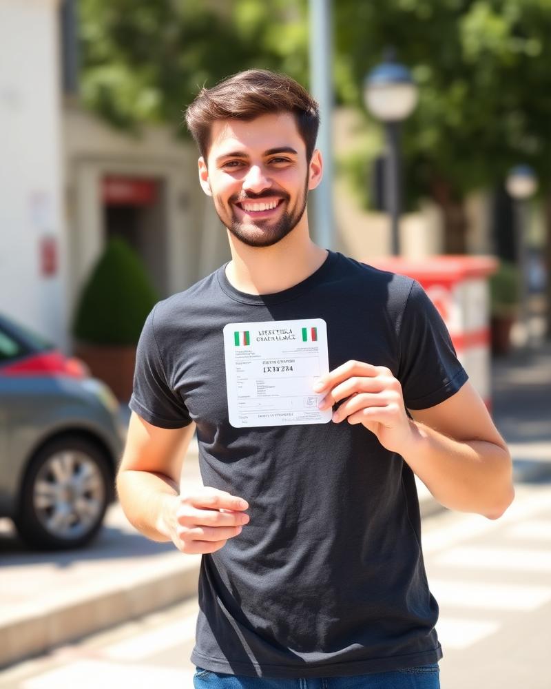 Studente con la nuova patente